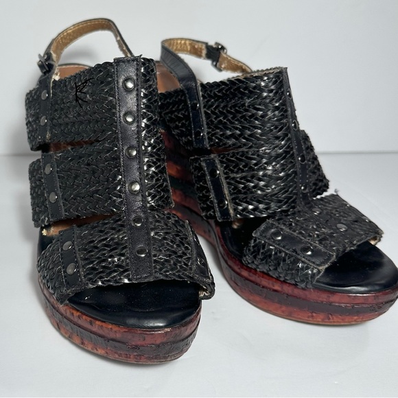 Corkys Shoes Elite By Corkys Straw Platform Wedge Size 6 Poshmark